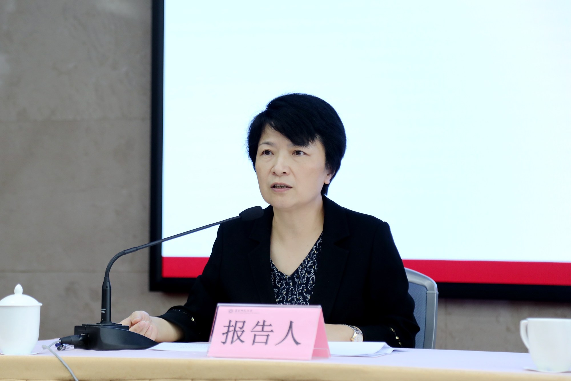 校党委书记梅兵作总结讲话